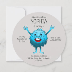 Invitación Criatura super adorable y linda