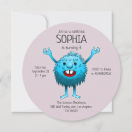 Invitación Criatura super adorable y linda