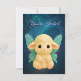 Invitación Criaturas de Hadas™ Corderito de Hada