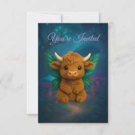 Invitación Criaturas de Hadas™ Ternero de las Tierras Altas d