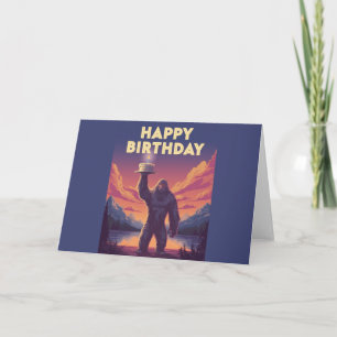 Invitación Criptozoología de cumpleaños de BigFoot Gracia de