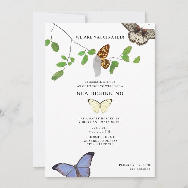 Invitación Crisalis fin de reunión de distanciamiento social (Anverso)