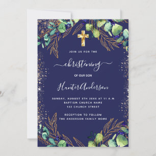 Invitación Cristalización del eucalipto verde azul