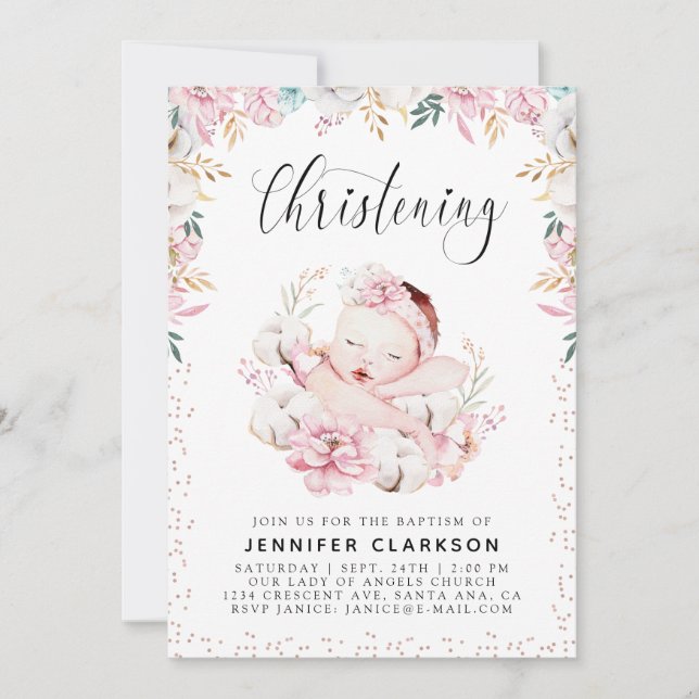 Invitación Cristalización floral neonatal (Anverso)