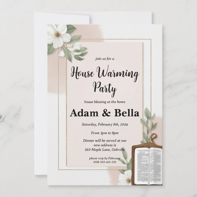 invitación cristiana al ama de casa (Anverso)