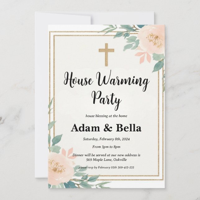 invitación cristiana al ama de casa (Anverso)