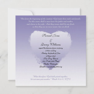 Invitación cristiana de la boda