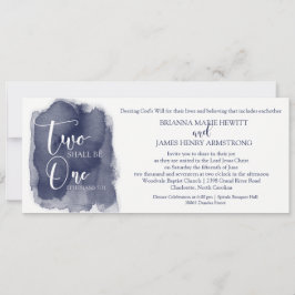 Invitación cristiana de la boda - marina de guerra