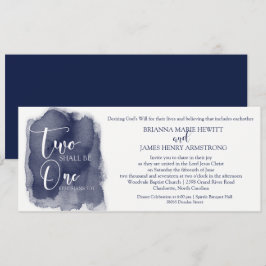 Invitación cristiana de la boda - marina de guerra