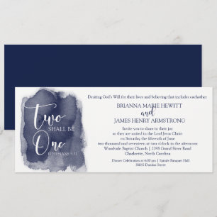 Invitación cristiana de la boda - marina de guerra