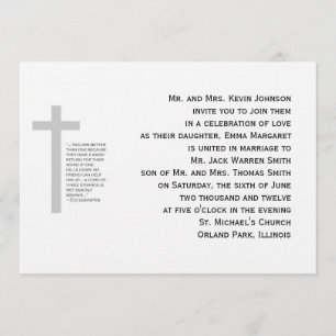 Invitación cristiana de los filamentos del cordón
