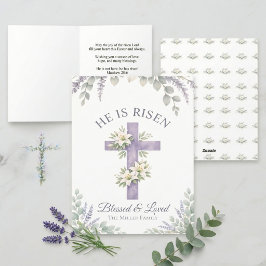 Invitación cristiana del domingo de la cruz floral