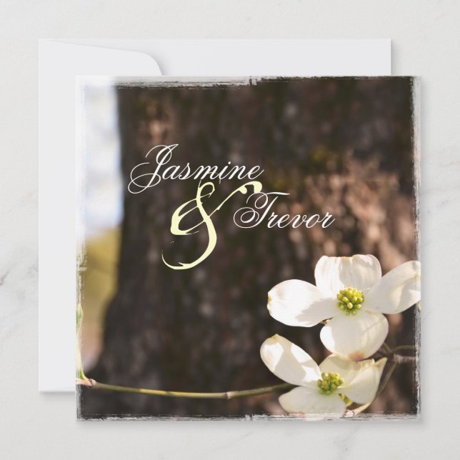 Invitación cristiana hermosa de la boda del (Anverso)