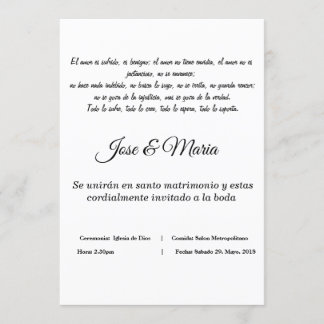 invitacion cristiana para bodas color blanco