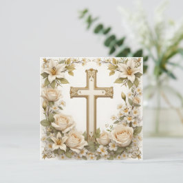 Invitación Cristianismo floral