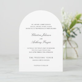Invitación Cristina Boda elegante tradicional