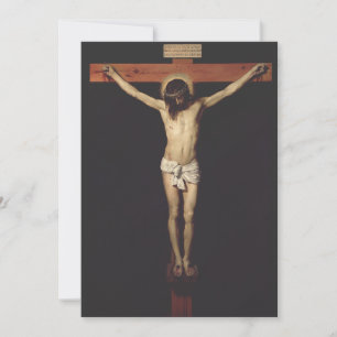 Invitación Cristo crucificado por Diego Velázquez