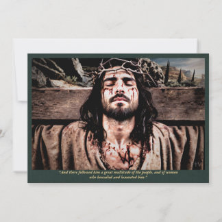 Invitación Cristo en el camino al Calvario—Lucas 23:27 Bíblic