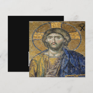Invitación Cristo Pantocrátor Mosaico Icónico Religioso Roman