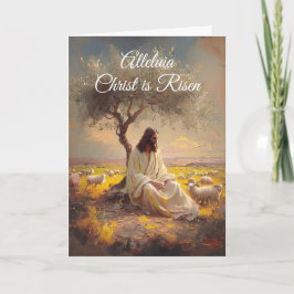 Invitación Cristo Resucitado Vintage Pascua Religioso Cristia