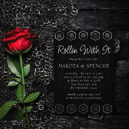 Invitación Crit Silver D20 | Ensayo de dados del jugador de r