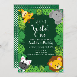 Invitación Criticadores de la jungla salvaje Cumpleaños de lo