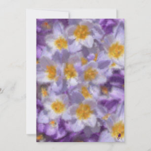 Invitación Crocus Watercolor