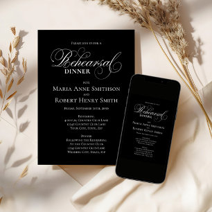 Invitación Cronología de ensayo en blanco y negro