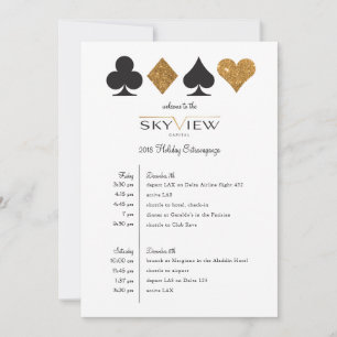 Invitación Cronología de Evento Corporativo de Las Vegas Bril