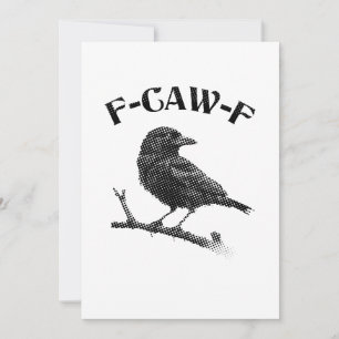 Invitación Crow F-CAW-F Halloween