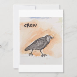 Invitación Crow Greeting Card