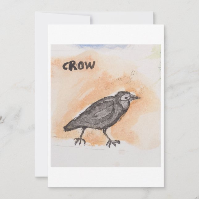 Invitación Crow Greeting Card (Anverso)