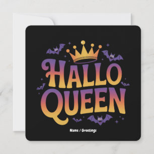 Invitación Crown de disfraz de mujer murciélago Halloqueen Tu