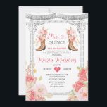 Invitación Crown De Plata Rosa Mis Quince Anos<br><div class="desc">Invitación De La Corona De Plata Rosa Quinceañera Miedo 15 Anos,  16 Años, </div>