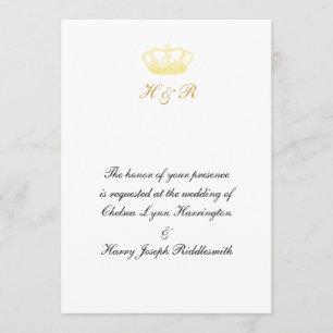 Invitación Crown Designs -  Oro