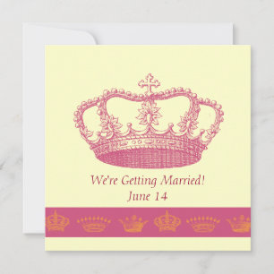 Invitación Crown Designs - Rosa