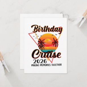Invitación Crucero de Cumpleaños 2026 Creando Recuerdos Junto