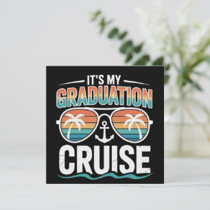 Invitación Crucero de graduación grupo viaje familiar coincid