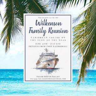 Invitación Crucero de Reunión Familiar / Barco Crucero Tropic