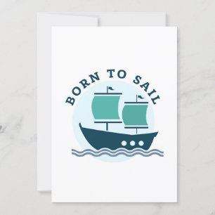 Invitación crucero nacido para navegar