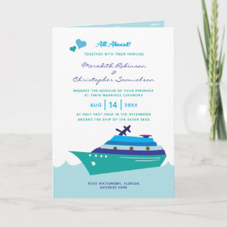 Invitación Cruceros boda