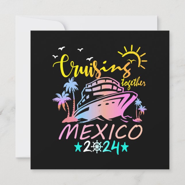 Invitación Cruceros familiares en México (Anverso)