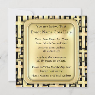 Invitación Cruces dorados