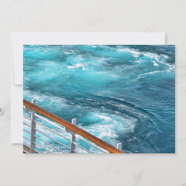 Invitación Cruise Bahamas - Wake turquesa (Anverso)