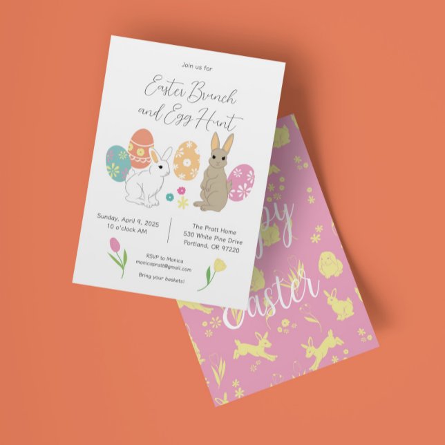 Invitación Crujido de Pascua y caza de huevos (Subido por el creador)