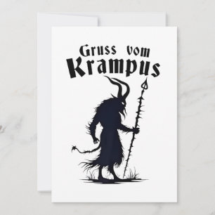 Invitación Cruss Vom Krampus Navidades Xmas Devil Spooky