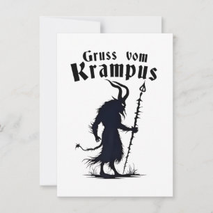 Invitación Cruss Vom Krampus Navidades Xmas Devil Spooky