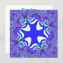 Invitación Cruz azul retro