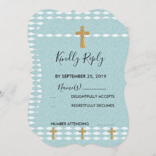 Invitación Cruz de la Luz Jesucristo RSVP