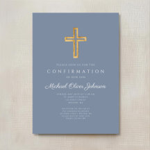 Cruz de madera religiosa azul polvoriento confirma